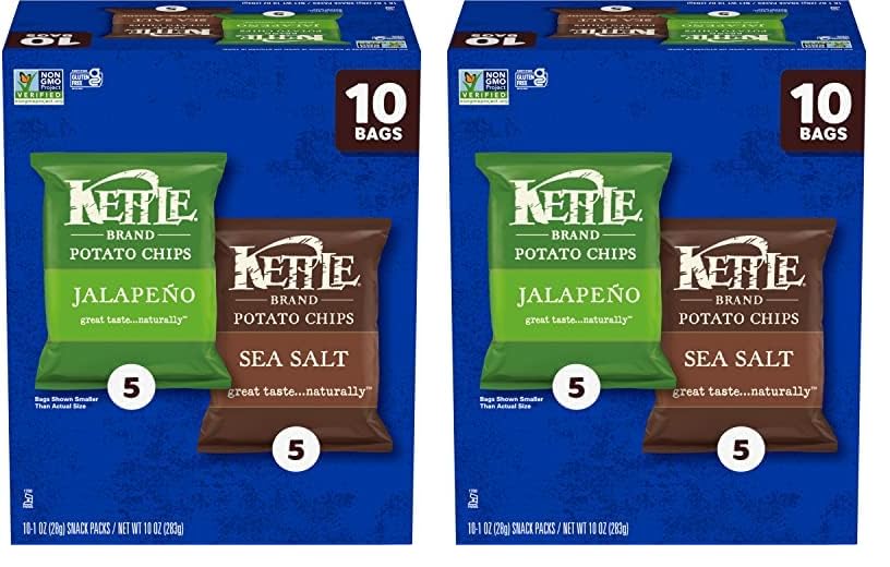 Kettle Brand Potato Chips Variety Pack, 1 Oz, 20 Ct