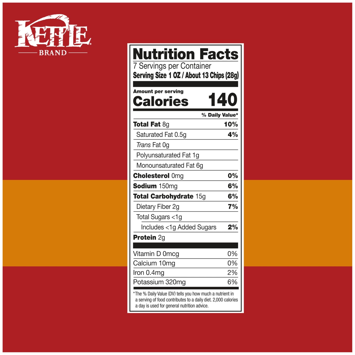 Kettle Brand Potato Chips Variety Pack, 1 Oz, 20 Ct