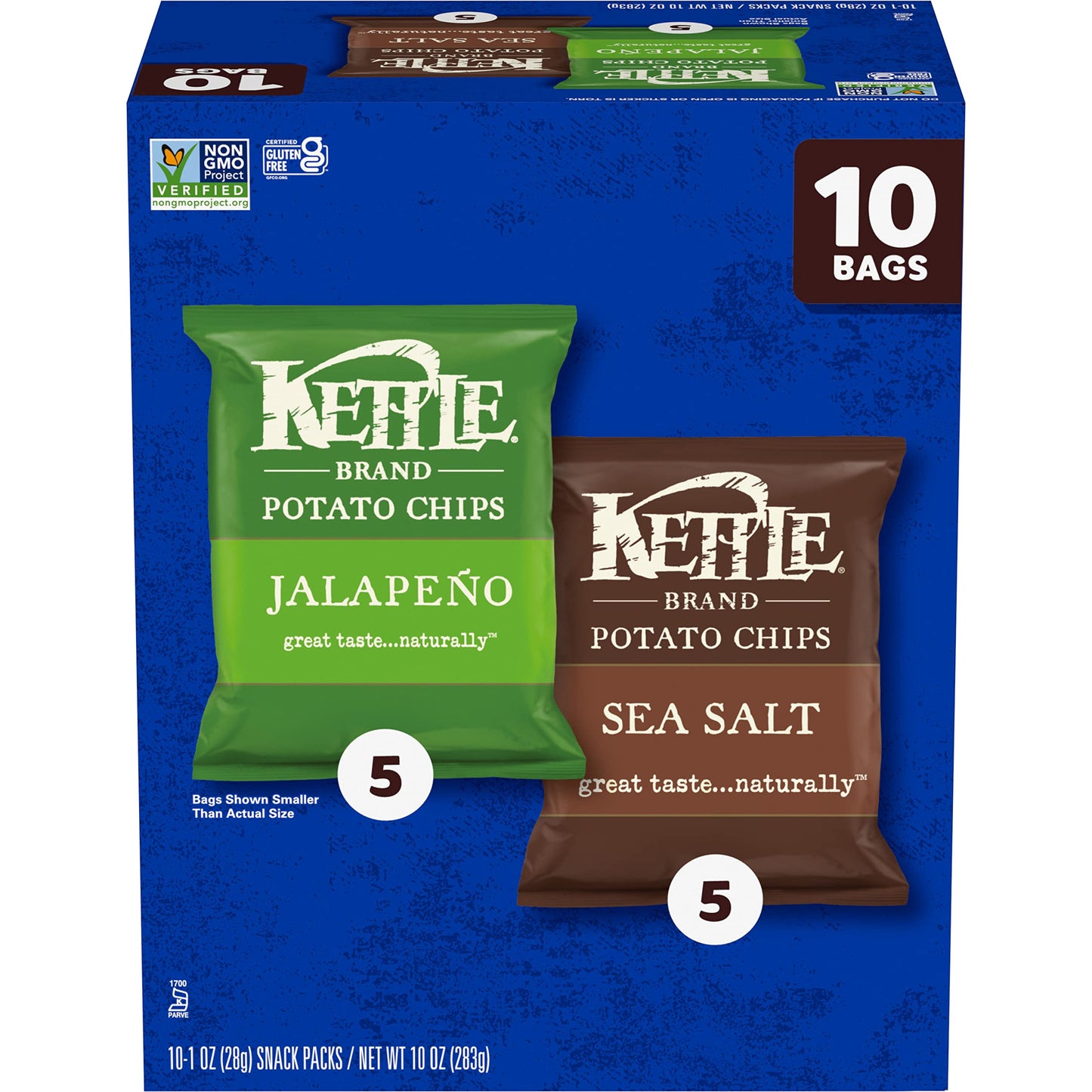 Kettle Brand Potato Chips Variety Pack, 1 Oz, 20 Ct
