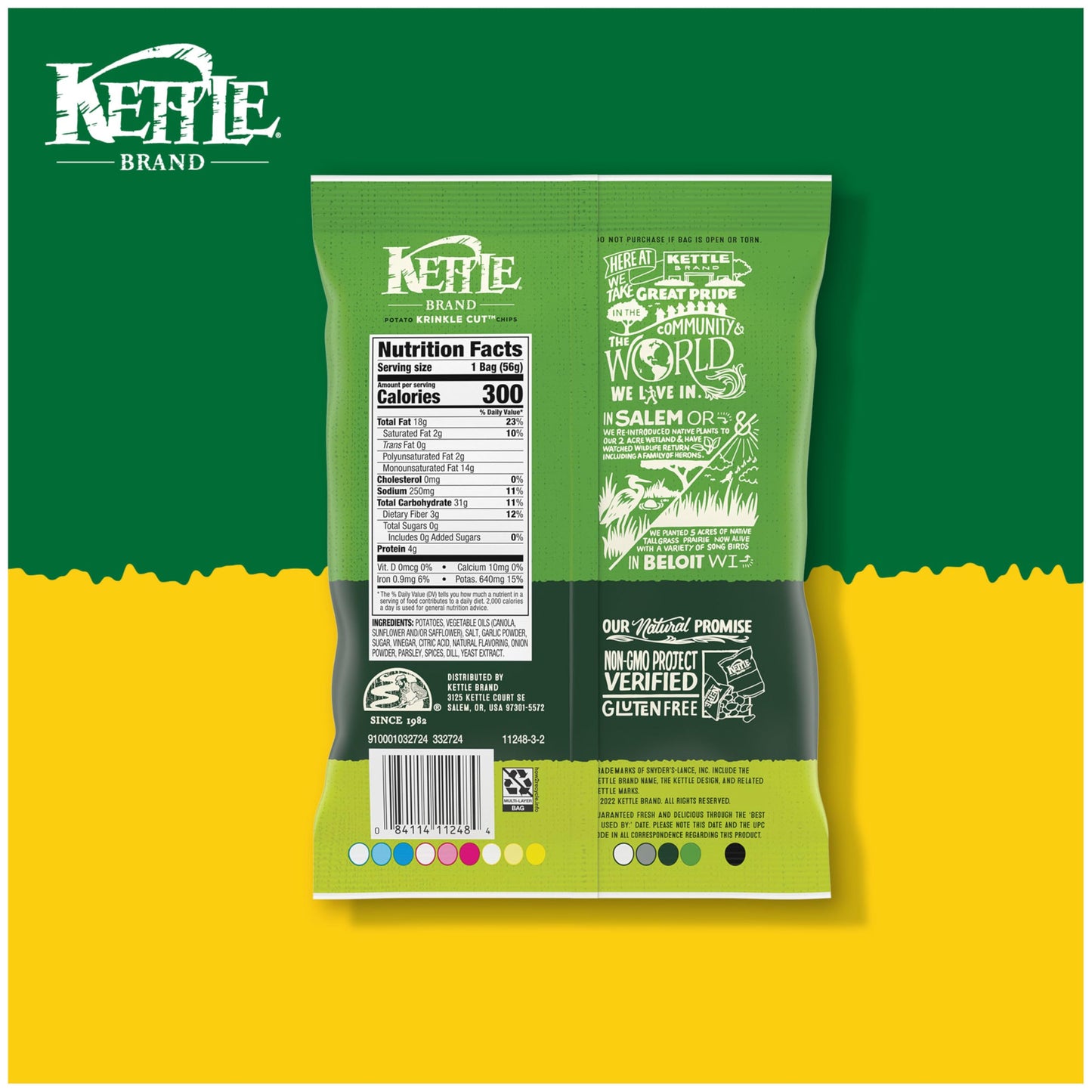 Kettle Brand Potato Chips Variety Pack, 1 Oz, 20 Ct