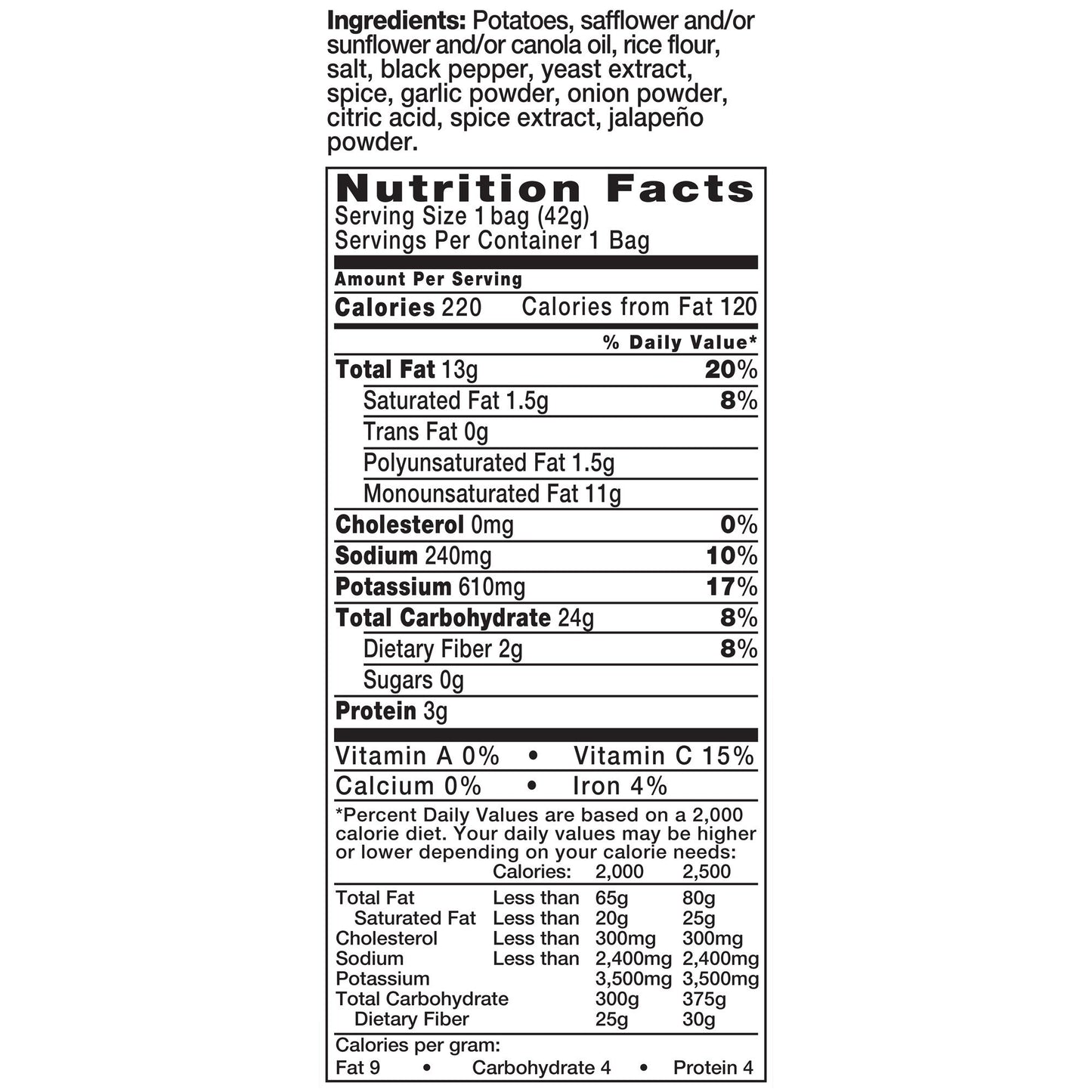 Kettle Brand Potato Chips Variety Pack, 1 Oz, 20 Ct