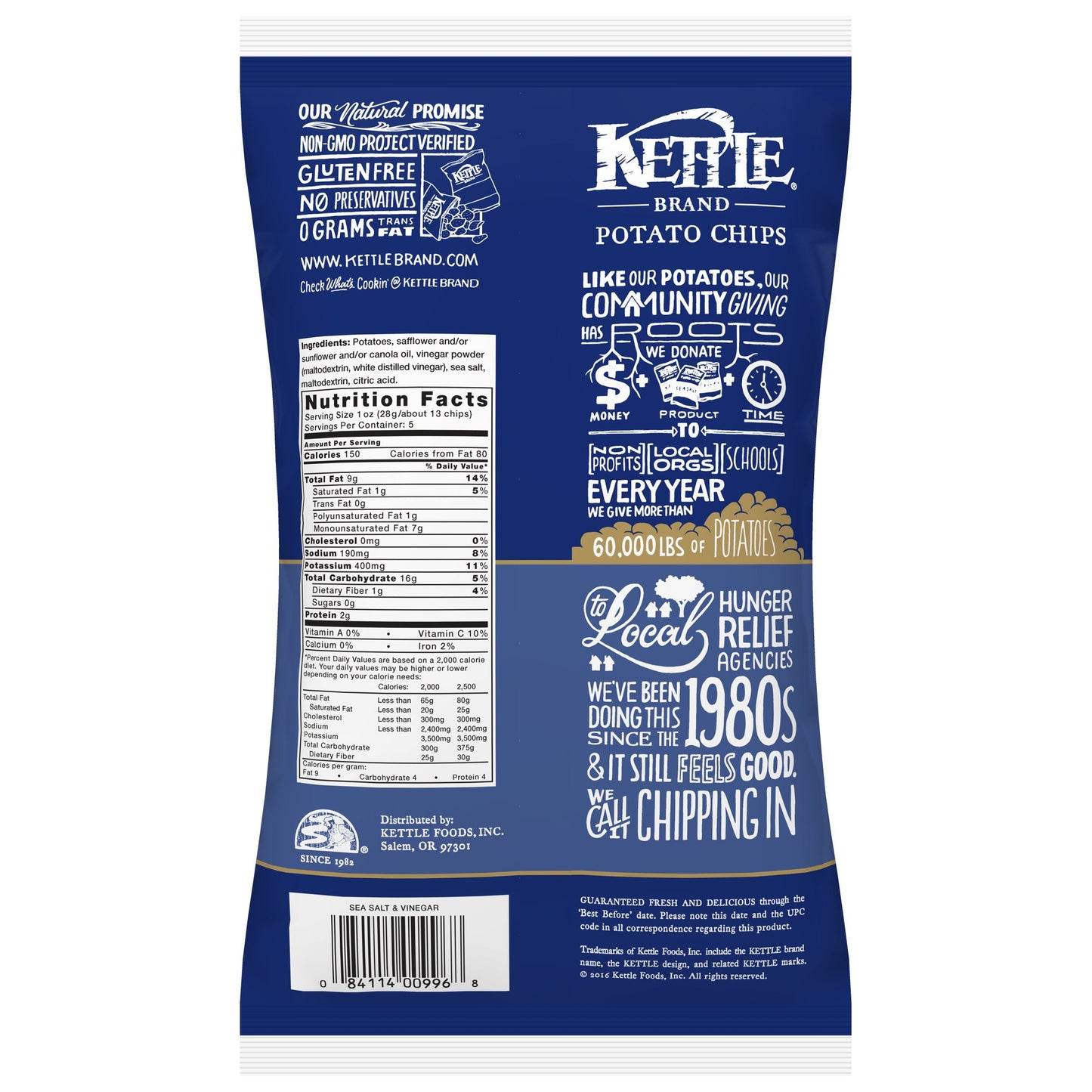 Kettle Brand Potato Chips Variety Pack, 1 Oz, 20 Ct
