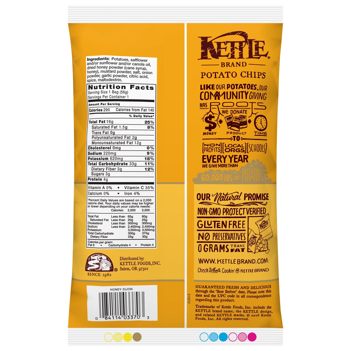 Kettle Brand Potato Chips Variety Pack, 1 Oz, 20 Ct