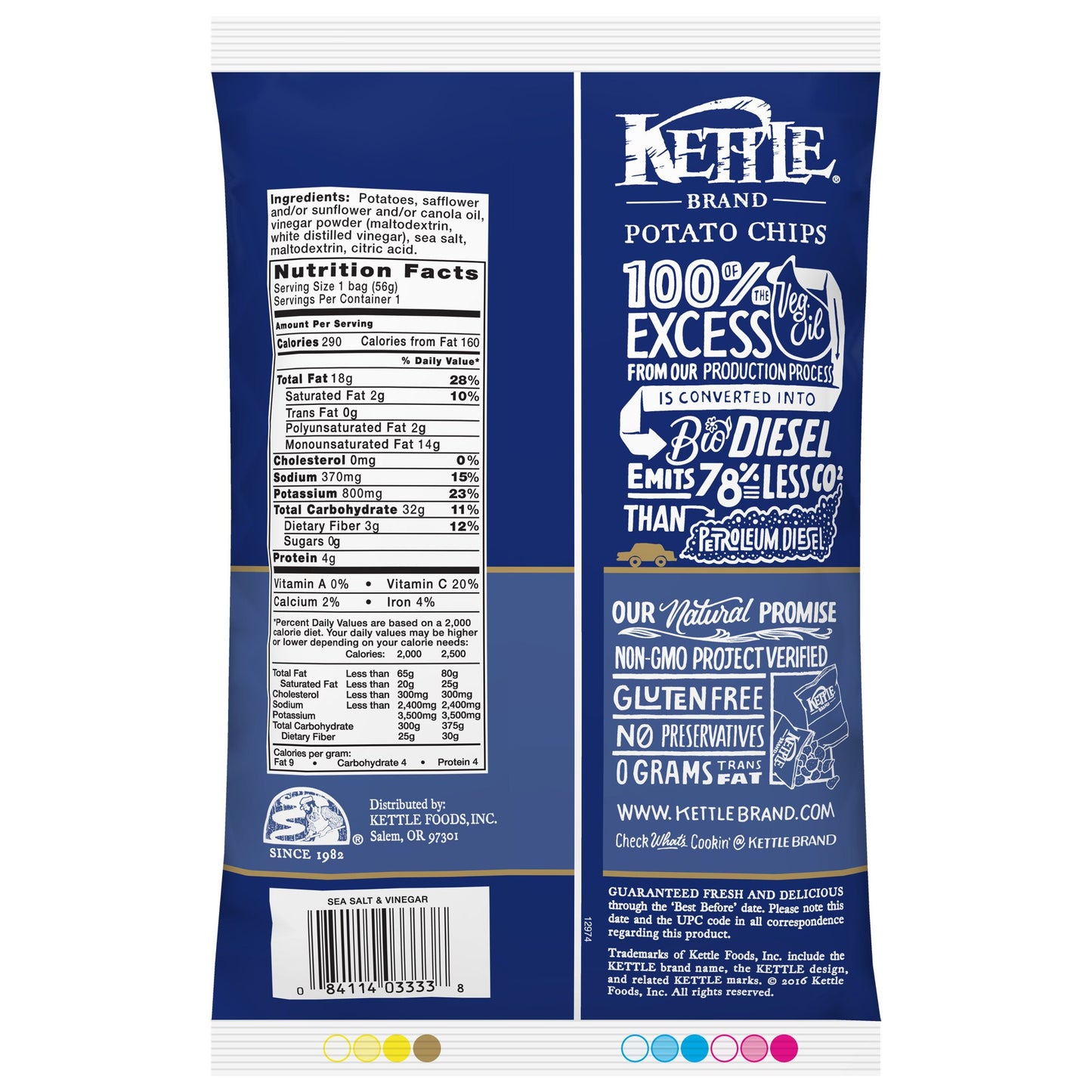 Kettle Brand Potato Chips Variety Pack, 1 Oz, 20 Ct