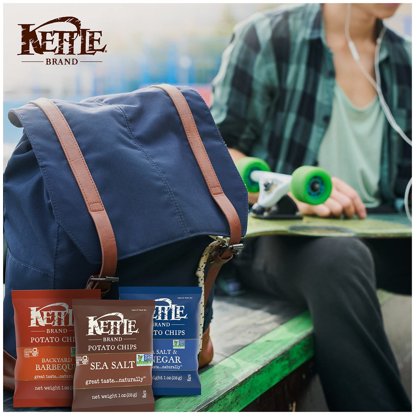 Kettle Brand Potato Chips Variety Pack, 1 Oz, 20 Ct