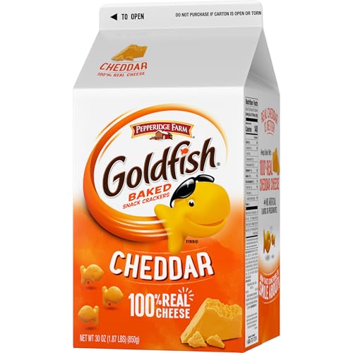 Goldfish Dynamic Duo Variety Pack, Colors Cheddar & Flavor Blasted Xtra Cheddar, Snack Packs, 20 Ct