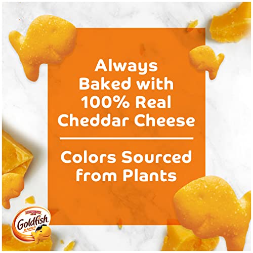 Goldfish Dynamic Duo Variety Pack, Colors Cheddar & Flavor Blasted Xtra Cheddar, Snack Packs, 20 Ct