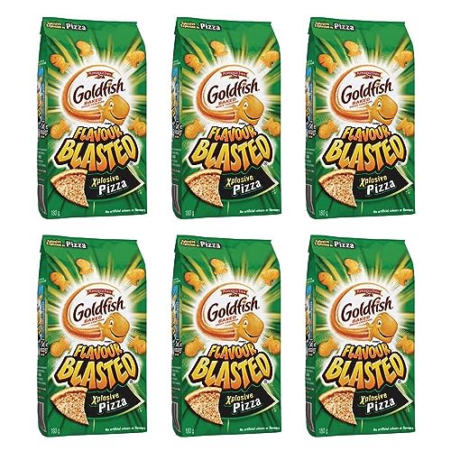 Goldfish Dynamic Duo Variety Pack, Colors Cheddar & Flavor Blasted Xtra Cheddar, Snack Packs, 20 Ct