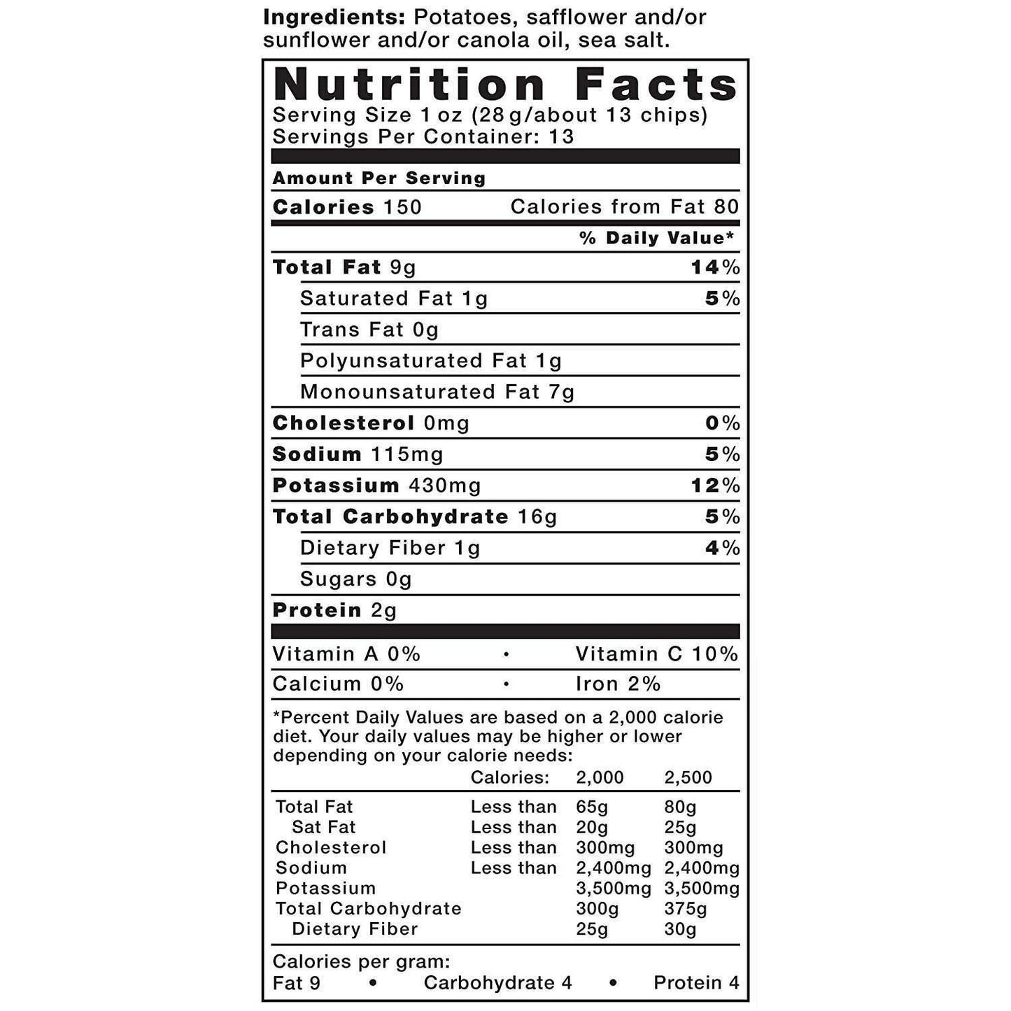Kettle Brand Potato Chips Variety Pack, 1 Oz, 20 Ct
