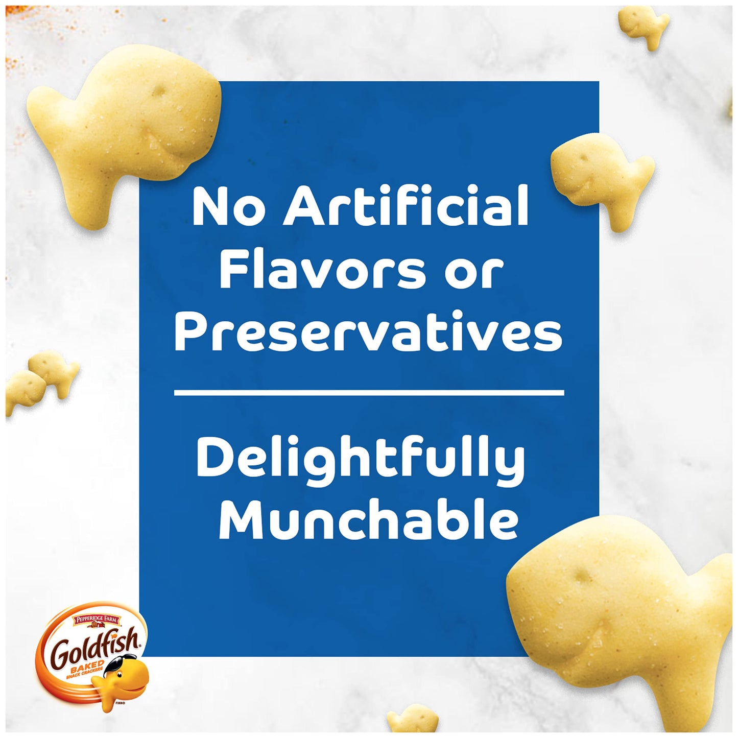 Goldfish Dynamic Duo Variety Pack, Colors Cheddar & Flavor Blasted Xtra Cheddar, Snack Packs, 20 Ct