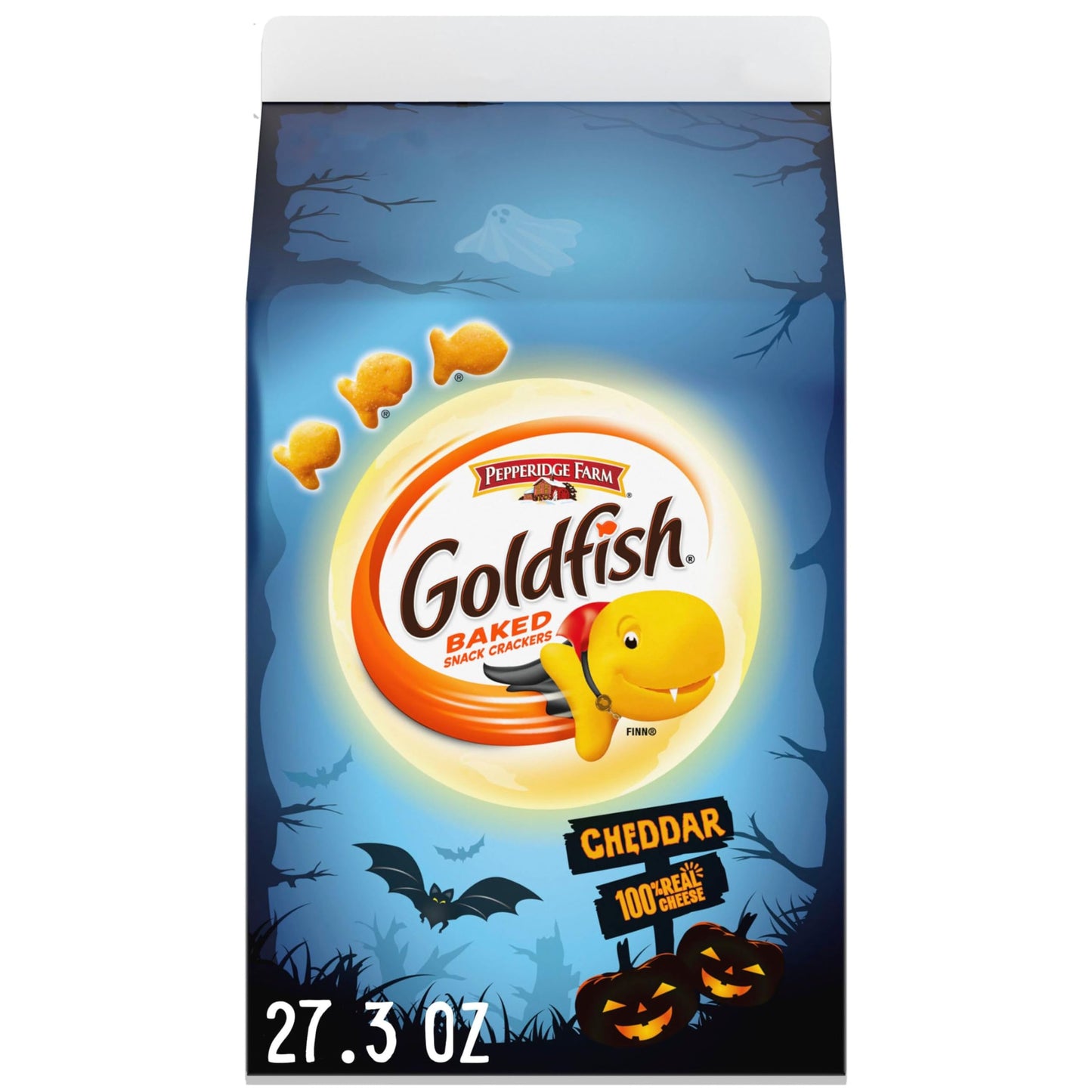 Goldfish Dynamic Duo Variety Pack, Colors Cheddar & Flavor Blasted Xtra Cheddar, Snack Packs, 20 Ct