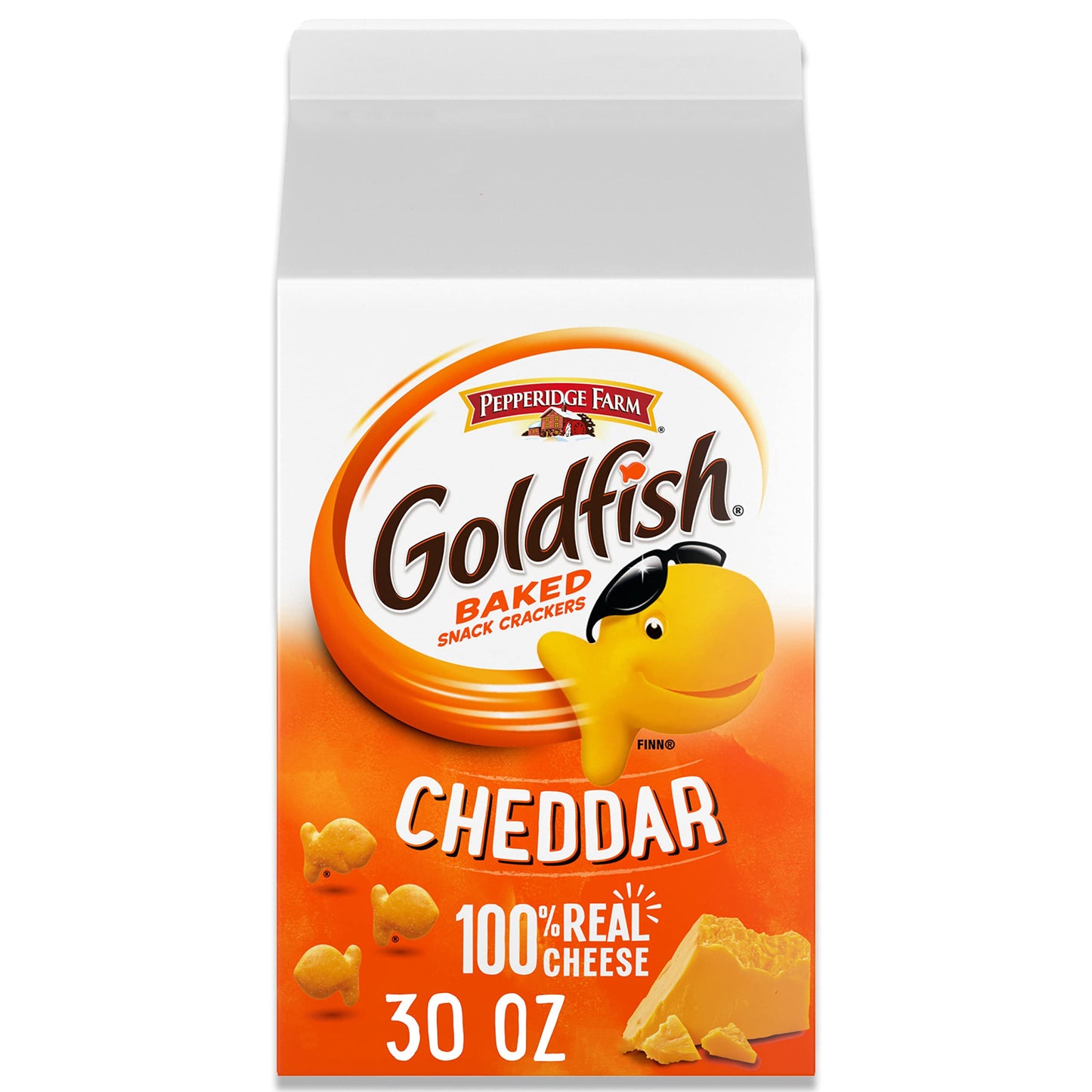Goldfish Dynamic Duo Variety Pack, Colors Cheddar & Flavor Blasted Xtra Cheddar, Snack Packs, 20 Ct