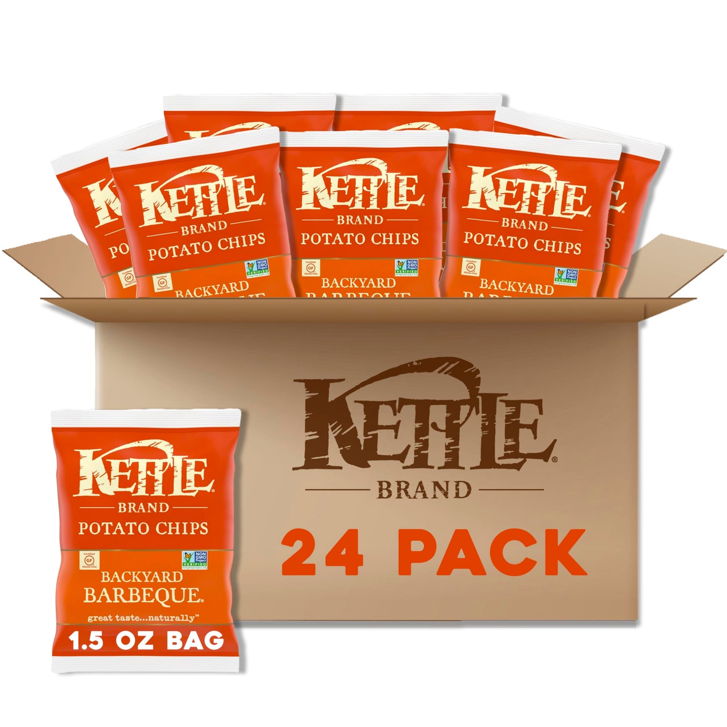 Kettle Brand Potato Chips Variety Pack, 1 Oz, 20 Ct