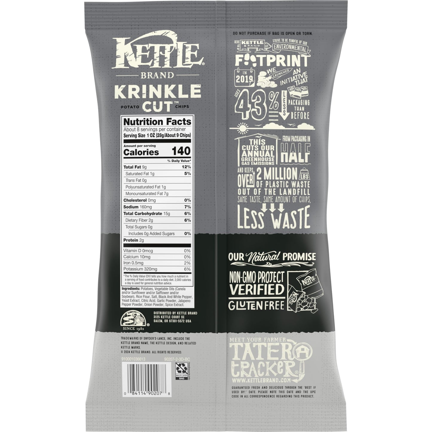 Kettle Brand Potato Chips Variety Pack, 1 Oz, 20 Ct