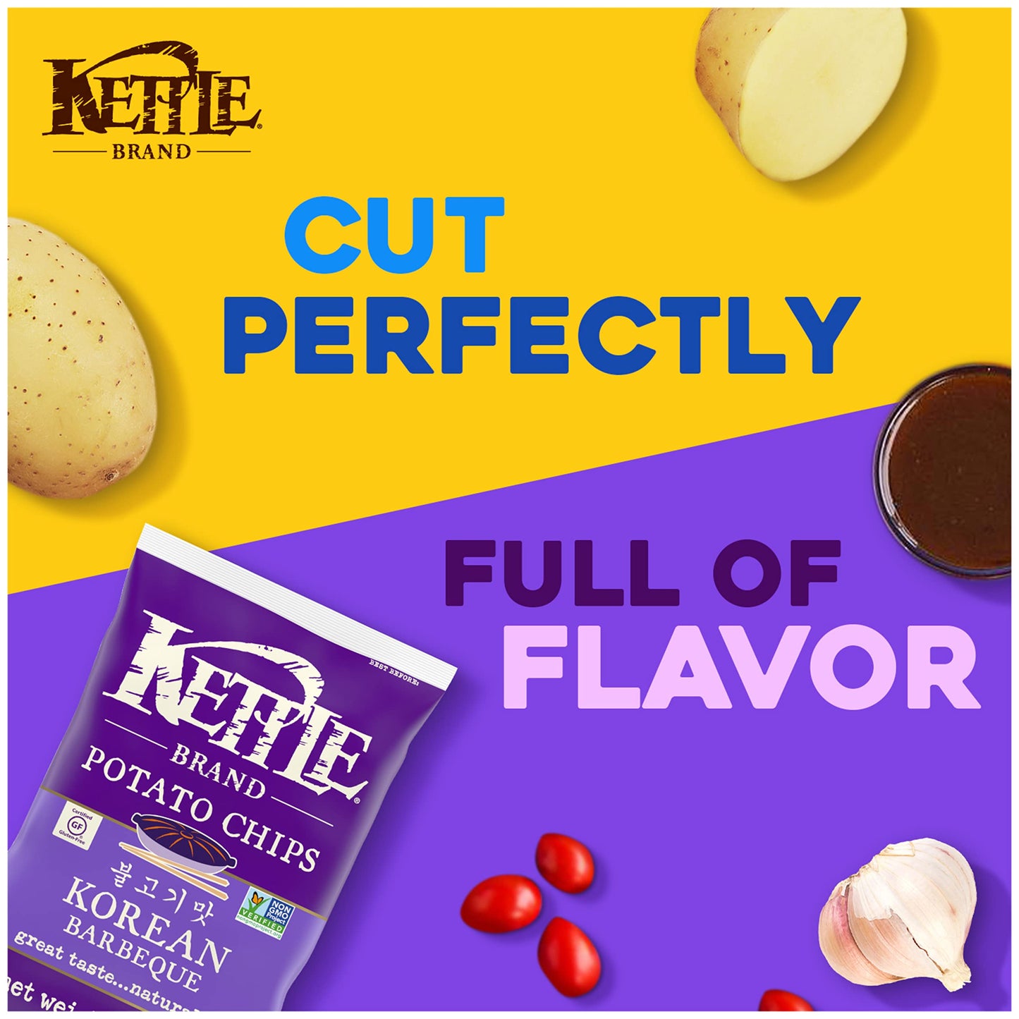 Kettle Brand Potato Chips Variety Pack, 1 Oz, 20 Ct