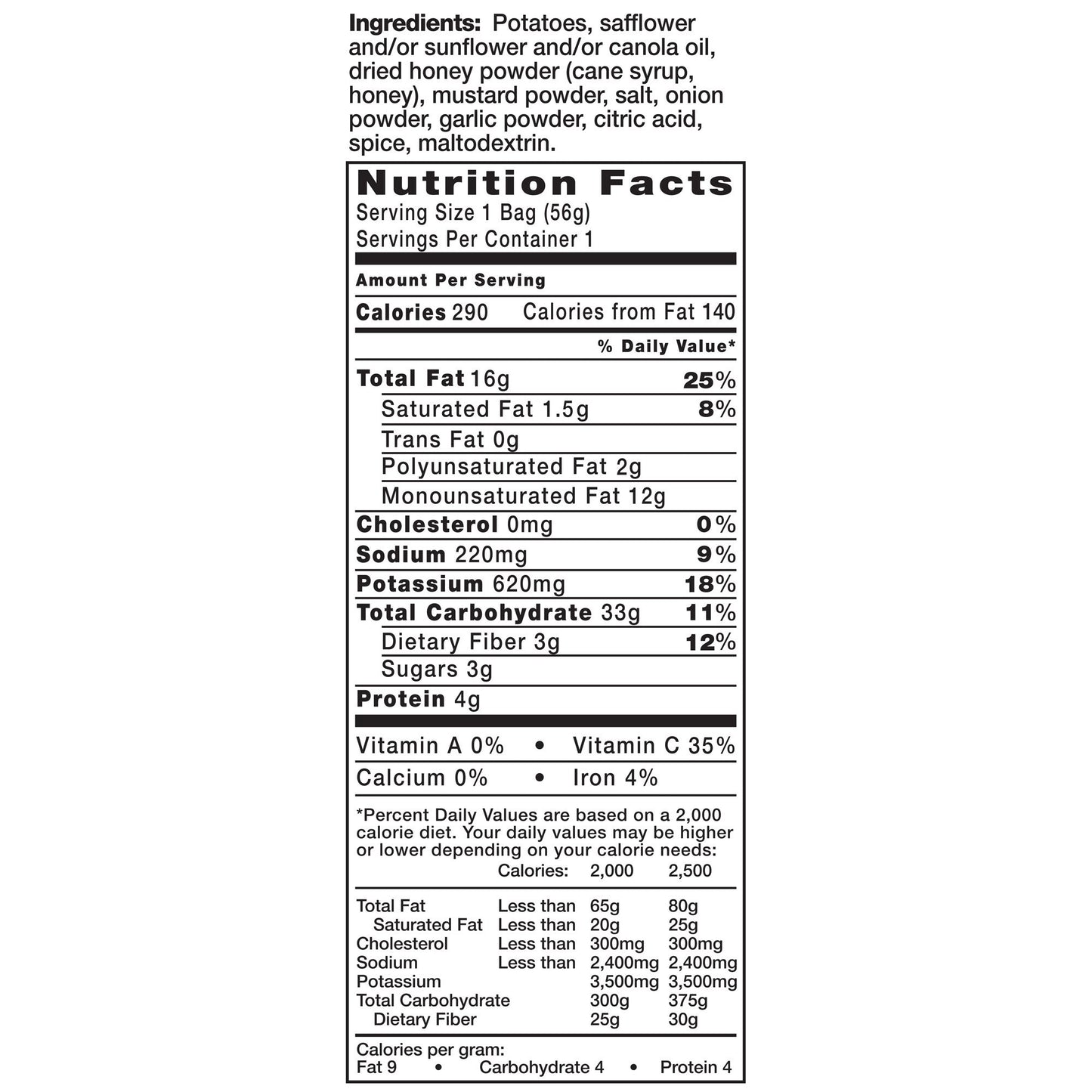 Kettle Brand Potato Chips Variety Pack, 1 Oz, 20 Ct